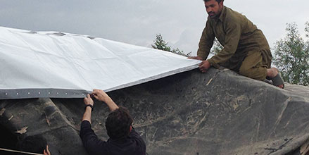 NRS Relief Tarpaulins in Action in Afghan IDP Camps