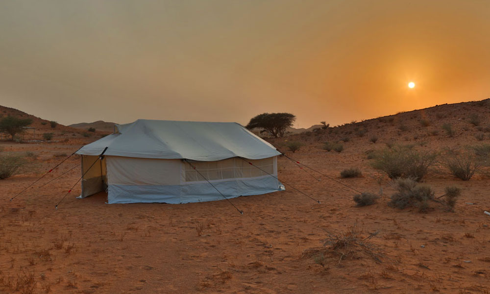 Core relief items and family tents in action