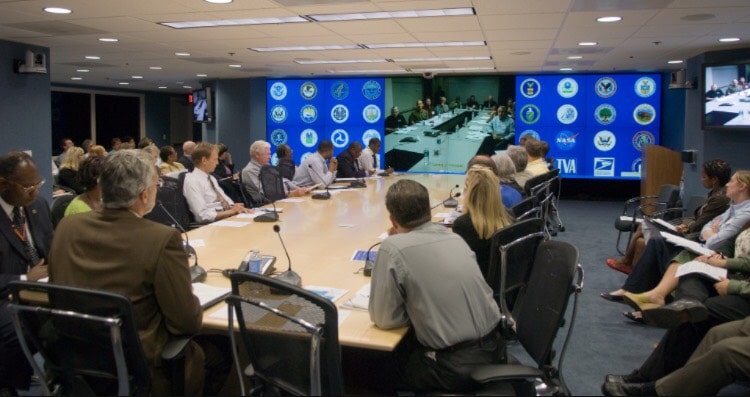 NRS Relief visits FEMA office to discuss Hurricane Matthew response