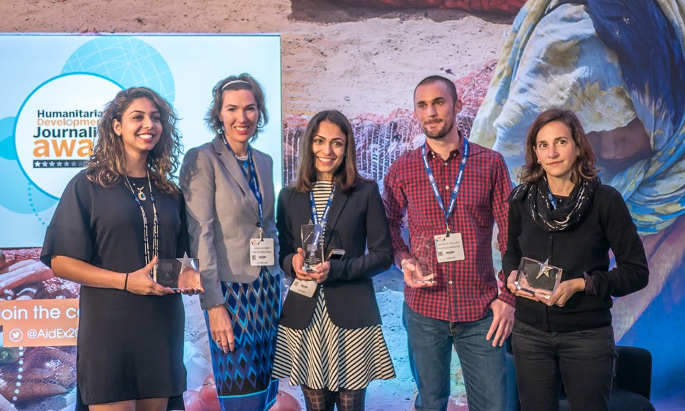 Humanitarian & Development Journalism award at AidEx 2016