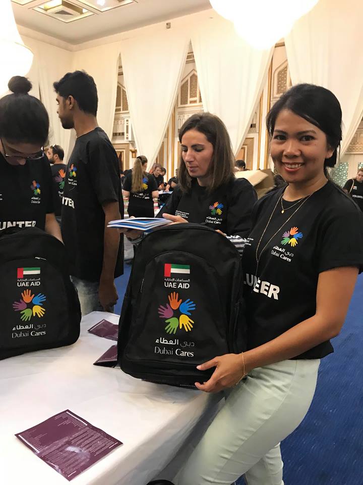 school bags for Syrian refugees