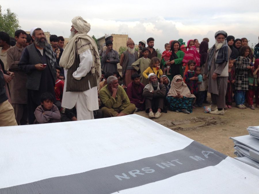 Tarpaulins distribution Afghanistan