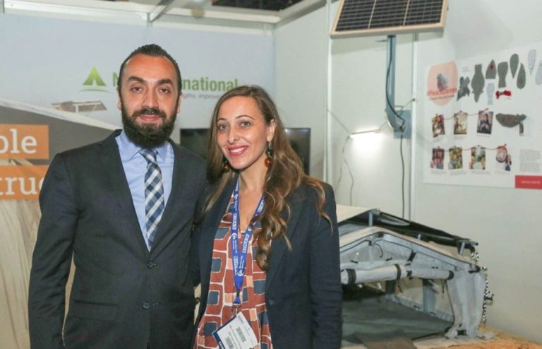 Francesca & Charbel at NRS International booth on DIHAD event 2019