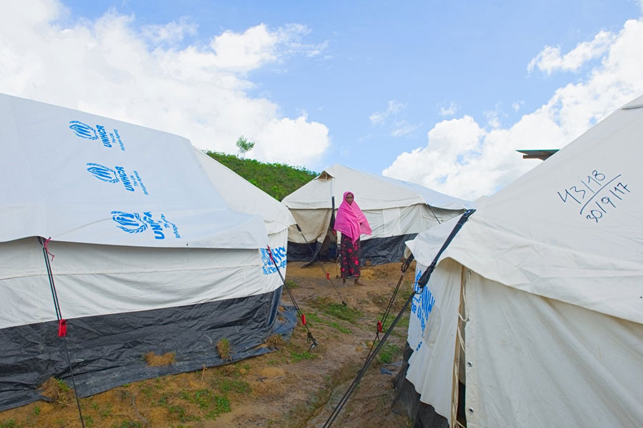 NRS Relief provides tent to Rohingya refugee at Kutupalong Bangladesh