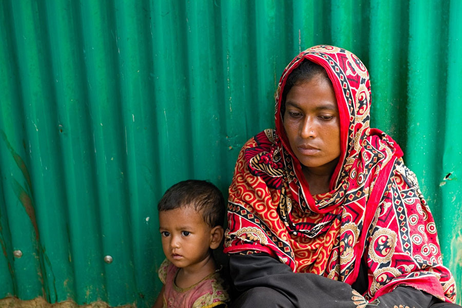 Rohingya women refugees at Kutupalong camp Bangladesh