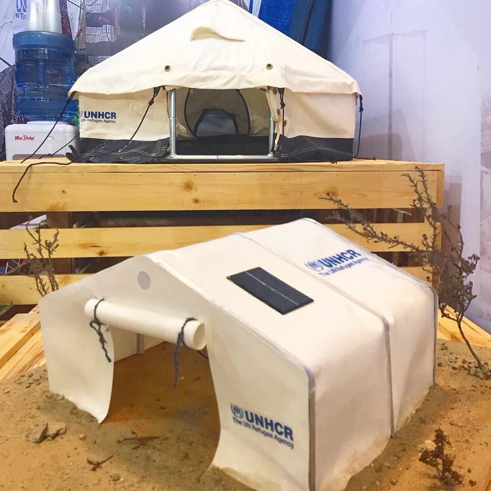 tents of NRS Relief at DIHAD 2018