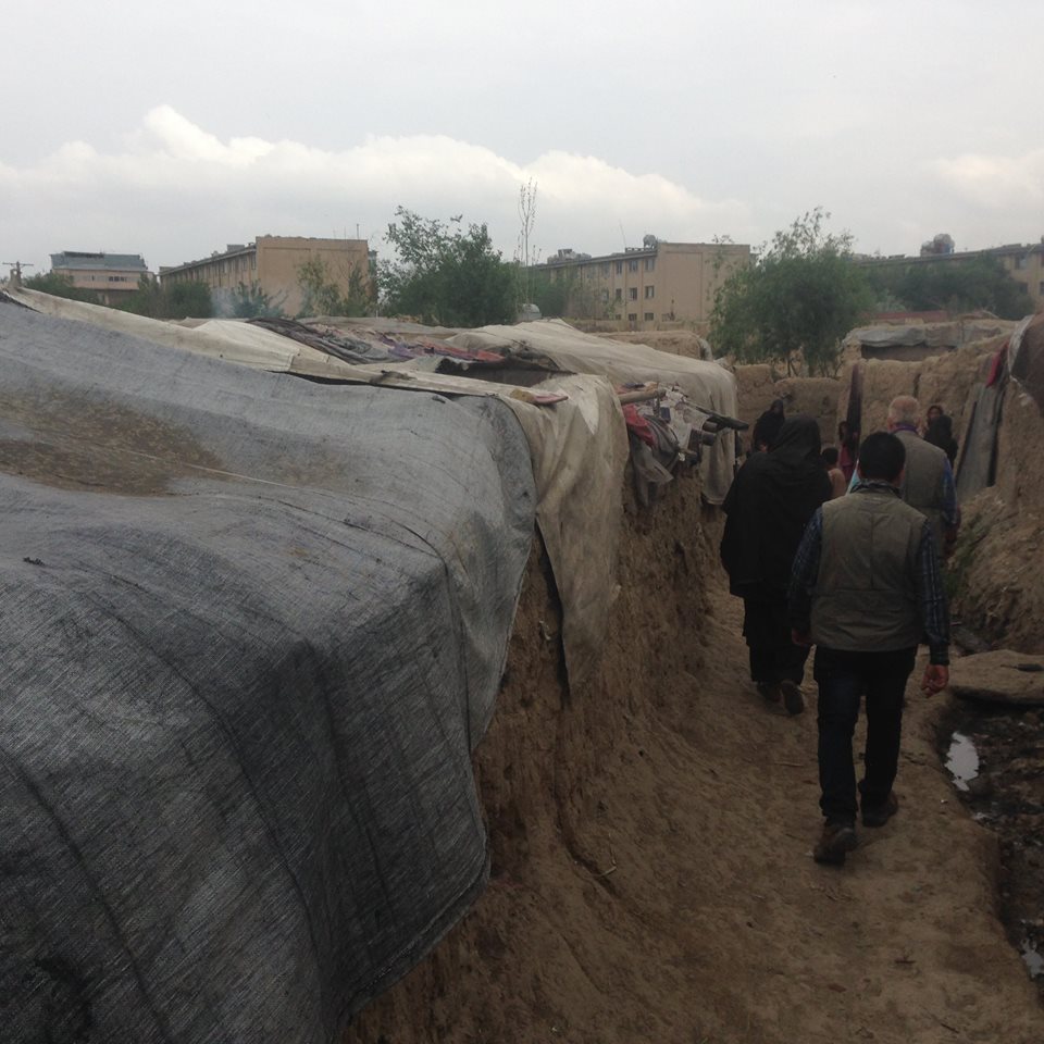 Afghani refugees living area in Afghanistan 2016